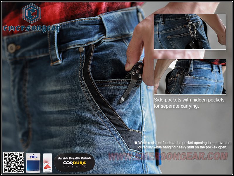 Тактические джинсы Emersongear Blue Label Freedom  Jeans DENIM